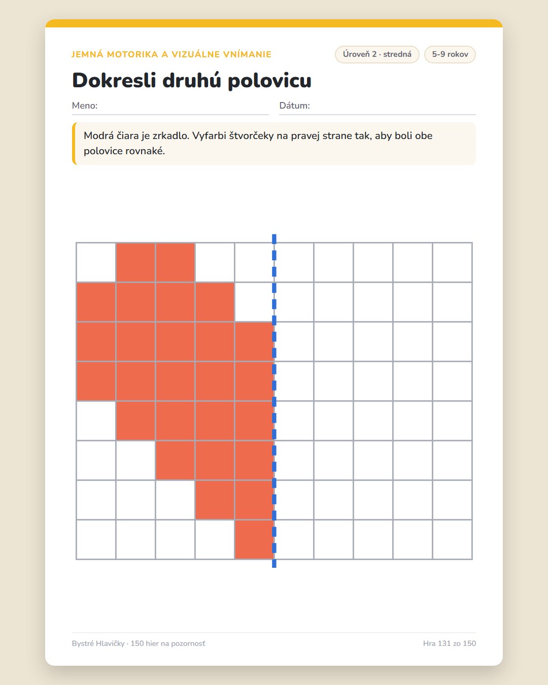 Dokresli druhú polovicu